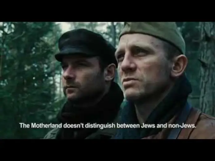 Video for the film Defiance — Daniel Craig speaking Russian