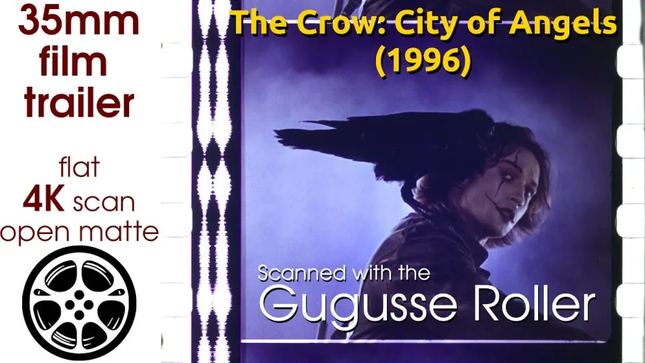 Video for the film The Crow: City of Angels — The Crow: City of Angels (1996) 35mm film trailer, flat open matte, 4K *CROPPED
