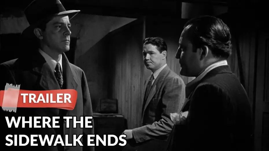 Video for the film Where the Sidewalk Ends — Where the Sidewalk Ends (1950) Trailer | Dana Andrews | Gene Tierney