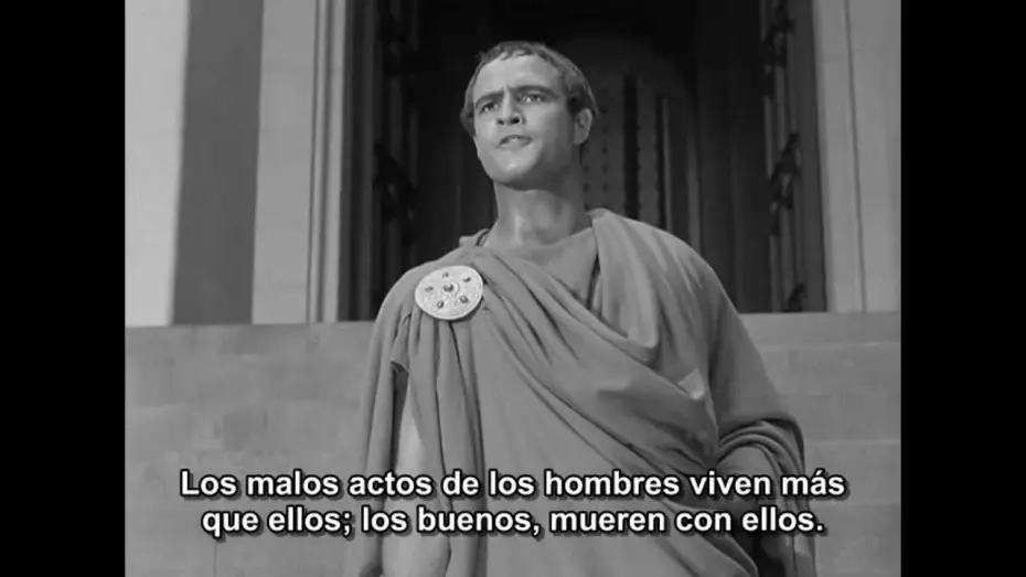 Video for the film Julius Caesar — Julio César