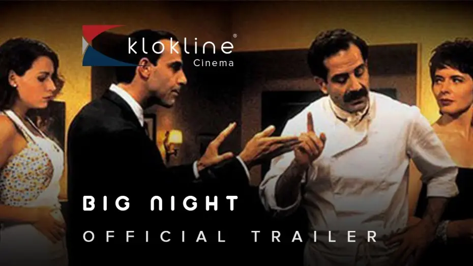 Video for the film Big Night — 1996 Big Night Official Trailer 1 Samuel Goldwyn Films