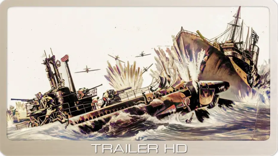 Video for the film Run Silent, Run Deep — U 23 - Tödliche Tiefen ≣ 1958 ≣ Trailer