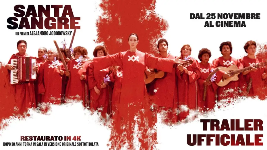 Video for the film Santa Sangre — SANTA SANGRE restaurato 4K | Trailer