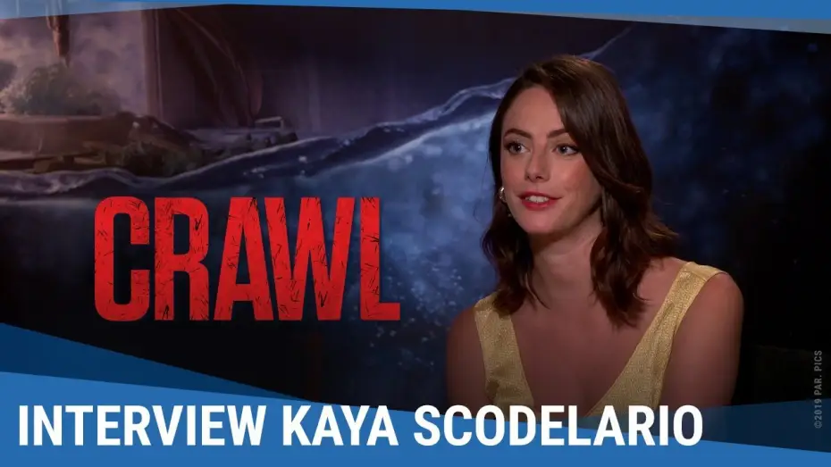 Video for the film Crawl — Interview avec Kaya Scodelario VOST