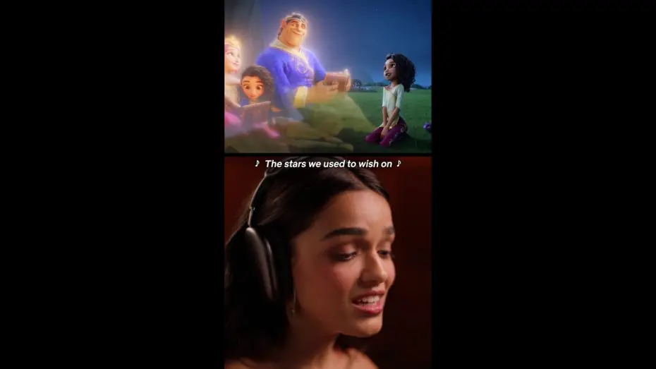 Video for the film Spellbound — Rachel Zegler in the booth as Princess Ellian in "The Way it Was Before" from Spellbound
