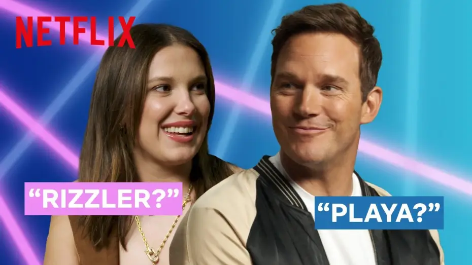 Video for the film The Electric State — 90s vs Gen Z Slang with Millie Bobby Brown & Chris Pratt