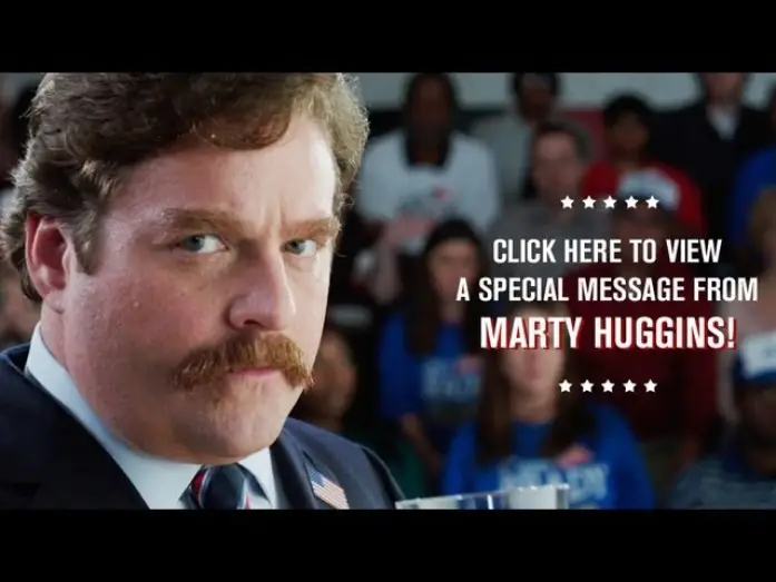 Video for the film The Campaign — Marty Huggins Campaign Song Contest