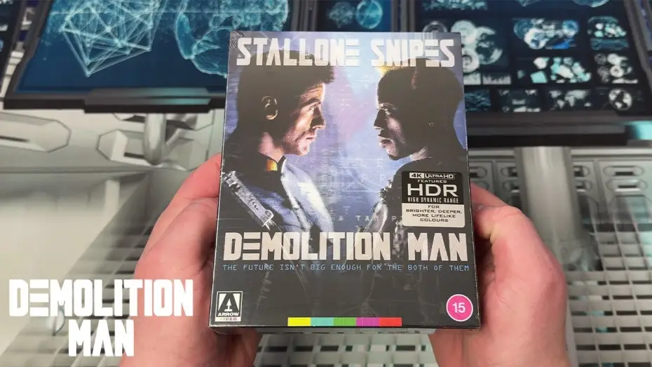 Video for the film Demolition Man — Arrow Unboxing