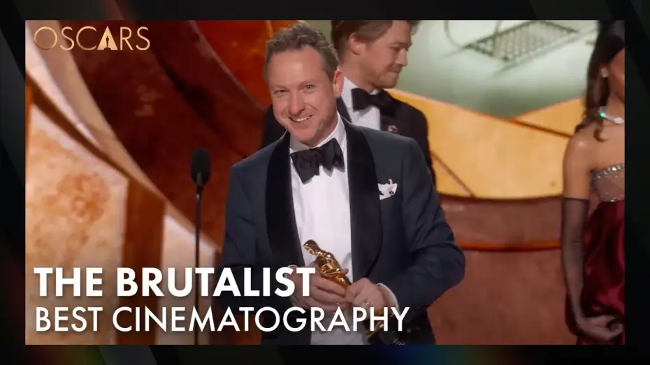 Video for the film The Brutalist — 'The Brutalist' Wins Best Cinematography | 97th Oscars Speech (2025)