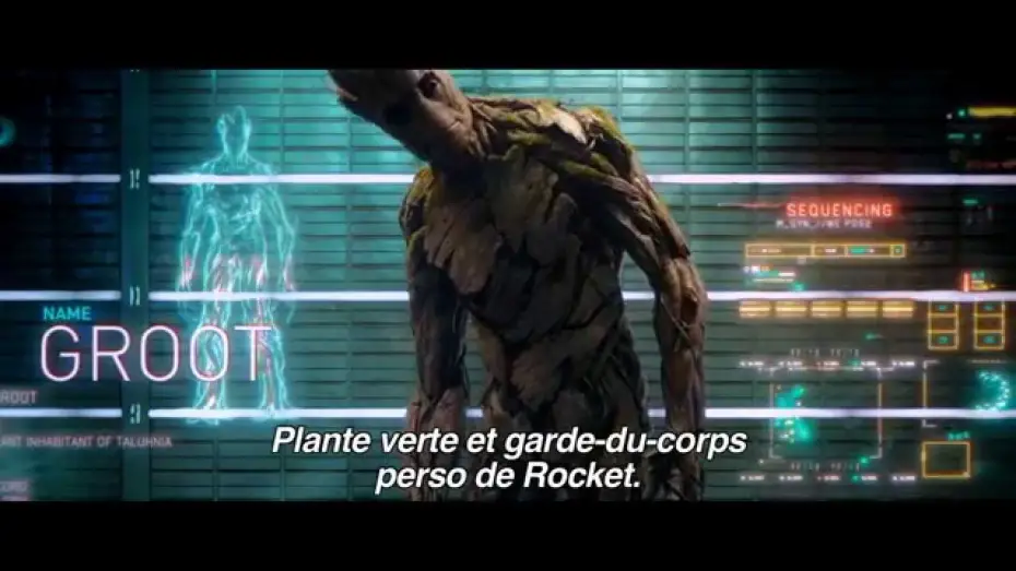 Video for the film Guardians of the Galaxy — Les Gardiens de la Galaxie : Groot (Vin Diesel)