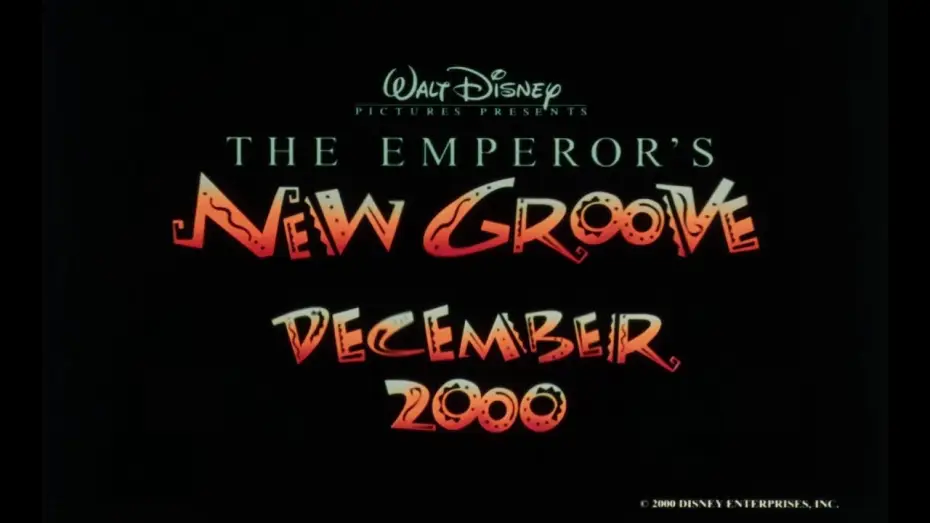 Video for the film The Emperor's New Groove — The Emperor's New Groove - Theatrical Trailer #1 (35mm 4K) (June 30, 2000)