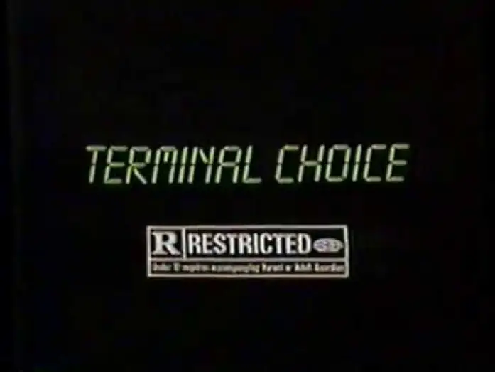 Video for the film Terminal Choice — 1985 Terminal Choice TV Movie Trailer Commercial