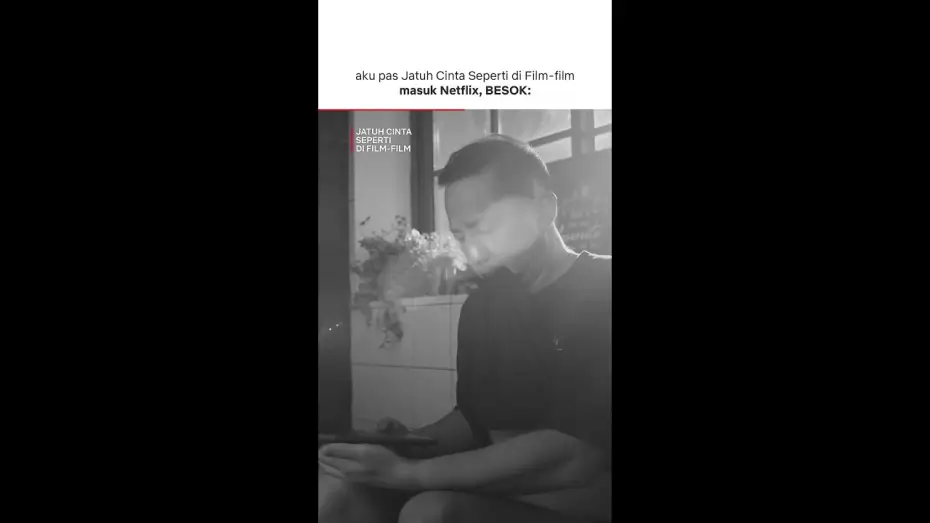 Video for the film Falling in Love Like in Movies — Bawa Laptop Ke Toilet: Kerja ❌ Nonton Netflix ✅ | Jatuh Cinta Seperti Di Film-Film | #Shorts