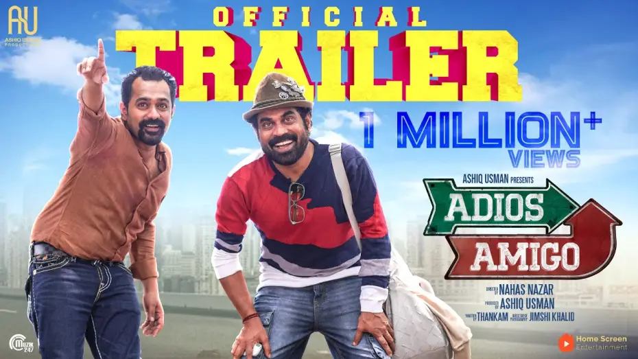 Video for the film Adios Amigo — Adios Amigo - Official Trailer | Asif Ali, Suraj Venjaramoodu | Nahas Nazar | Ashiq Usman