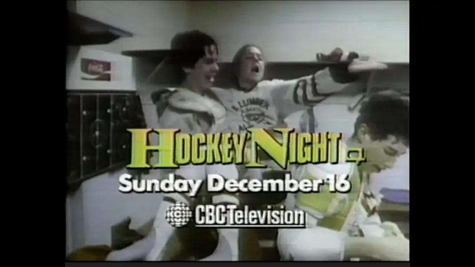 Video for the film Hockey Night — Hockey Night • TV Movie Trailer • 1984 • Rick Moranis, Megan Follows