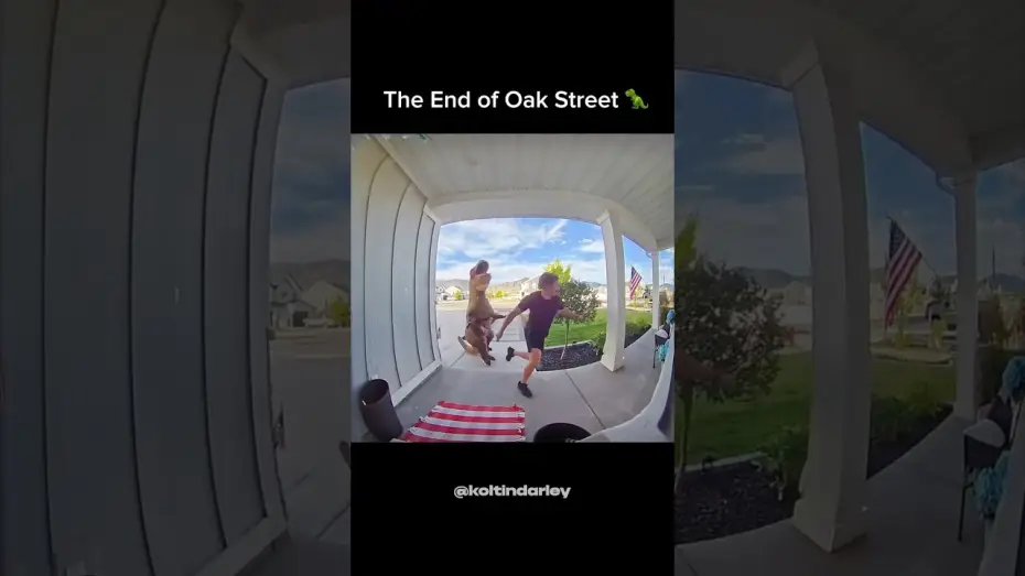 Video for the film The End of Oak Street — Dinosaurs have moved in.