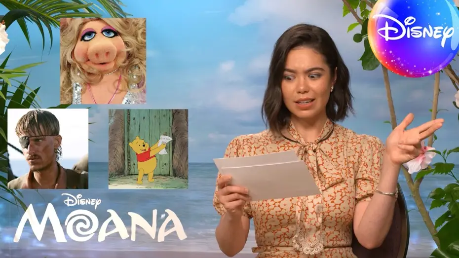 Video for the film Moana — Auliʻi Cravalho Builds Her Ultimate Disney Boat Crew!