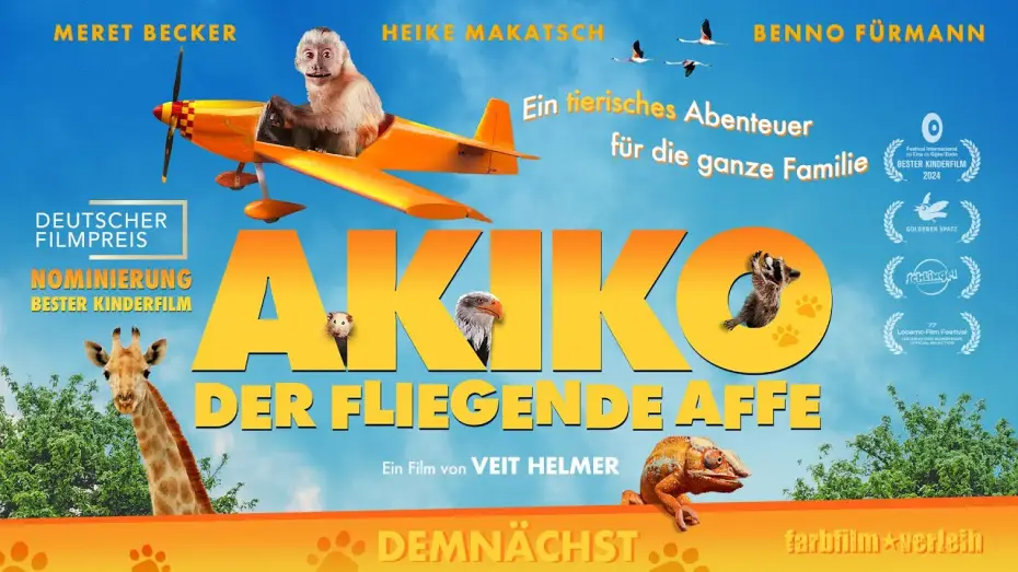 Video for the film Akiko, the Flying Monkey — Akiko - der fliegende Affe | Trailer [HD]