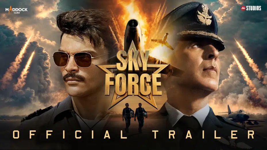 Video for the film Sky Force — Sky Force | Official Trailer | Akshay Kumar | Veer P | Sara | Nimrat | Dinesh Vijan | 24th Jan 2025