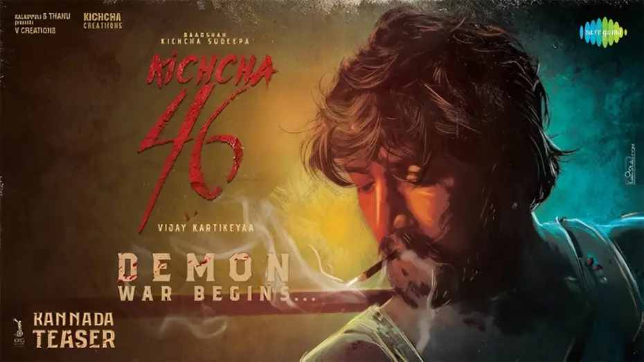 Video for the film MAX — K46 - Demon War Begins Promo | Baadshah Kichcha Sudeep | Vijay Kartikeyaa | B Ajaneesh Loknath