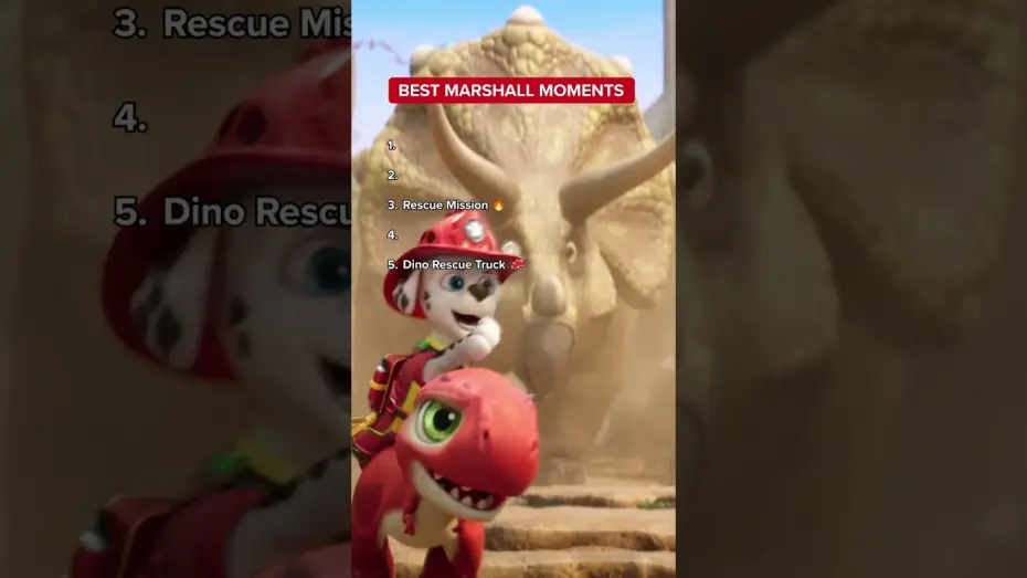 Video for the film PAW Patrol: The Dino Movie — Best Marshall Moment