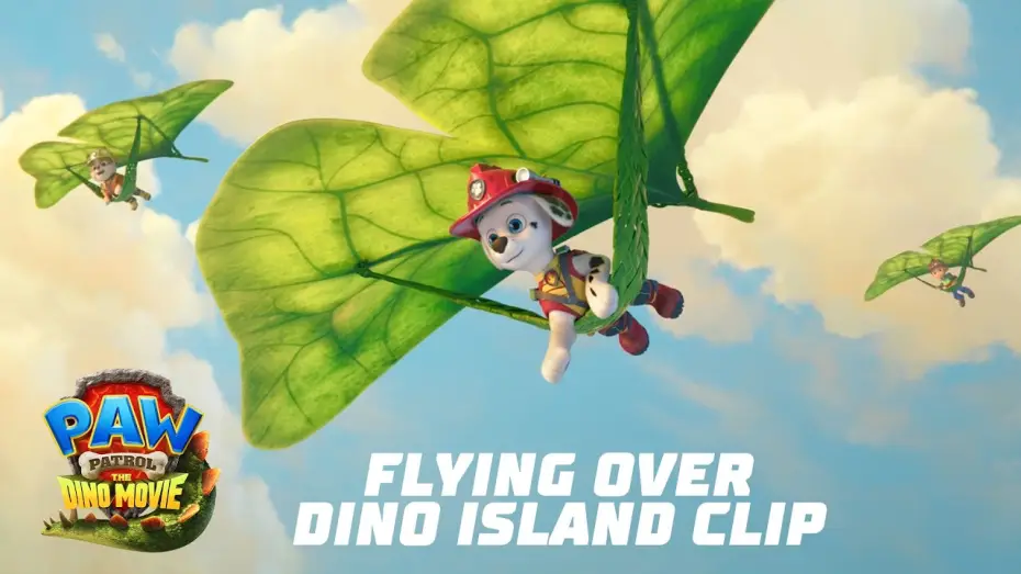 Video for the film PAW Patrol: The Dino Movie — Flying Over Dino Island Clip