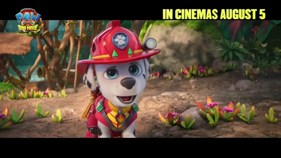 Video for the film PAW Patrol: The Dino Movie — Marshall Meets Rhubarb