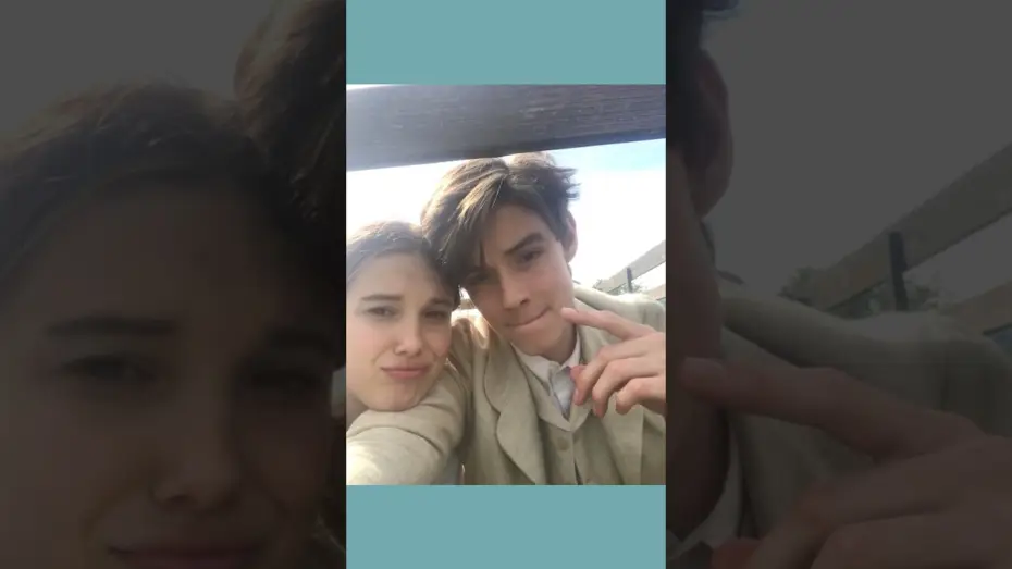 Video for the film Enola Holmes 3 — Millie Bobby Brown and Louis Partridge recreate THE photo