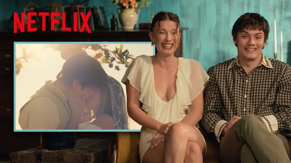 Video for the film Enola Holmes 3 — Millie Bobby Brown and Louis Partridge Watch Enola Holmes 3 Together