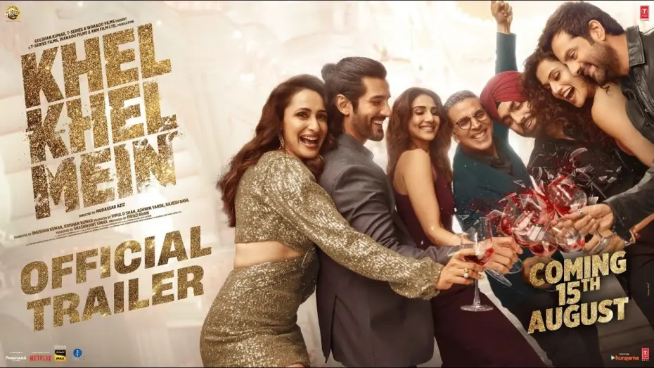 Video for the film Khel Khel Mein — KHEL KHEL MEIN (Official Trailer): Akshay Kumar,Vaani,Ammy,Taapsee,Fardeen,Aditya,Pragya | Bhushan K