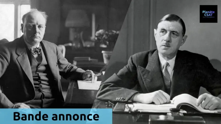 Video for the film De Gaulle vs Churchill : Mémoires de guerre, guerre des mémoires — De Gaulle vs. Churchill : Mémoires de guerre, guerres de mémoires | bande annonce | Toute l'Histoire
