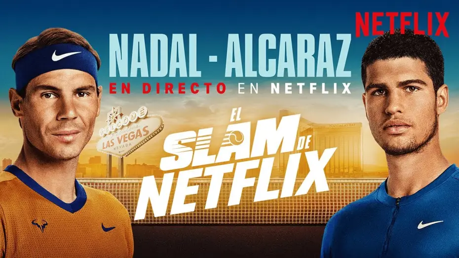 Video for the film The Netflix Slam — Partido Nadal contra Alcaraz (EN ESPAÑOL) | El Slam de Netflix | Netflix