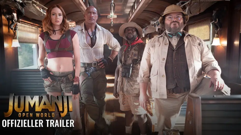 Video for the film Jumanji 3 — Jumanji Open World – Offizieller Trailer (Kinostart: 23.12.2026)
