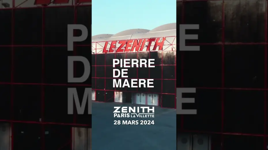 Video for the film Pierre de Maere en concert au Zénith de Paris — Rendez-vous au légendaire ZÉNITH de Paris le 28 mars 2024 pour la plus folle soirée de votre vie !