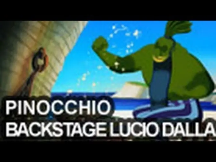 Video for the film Pinocchio — Backstage -- Lucio Dalla