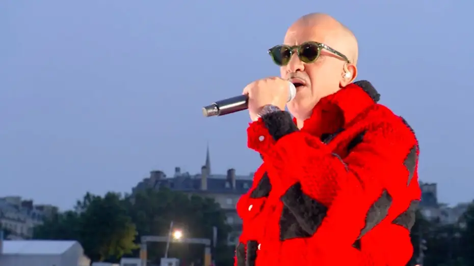 Video for the film Paris 2024 Olympic Opening Ceremony — JO PARIS 2024 - La prestation de Rim'K