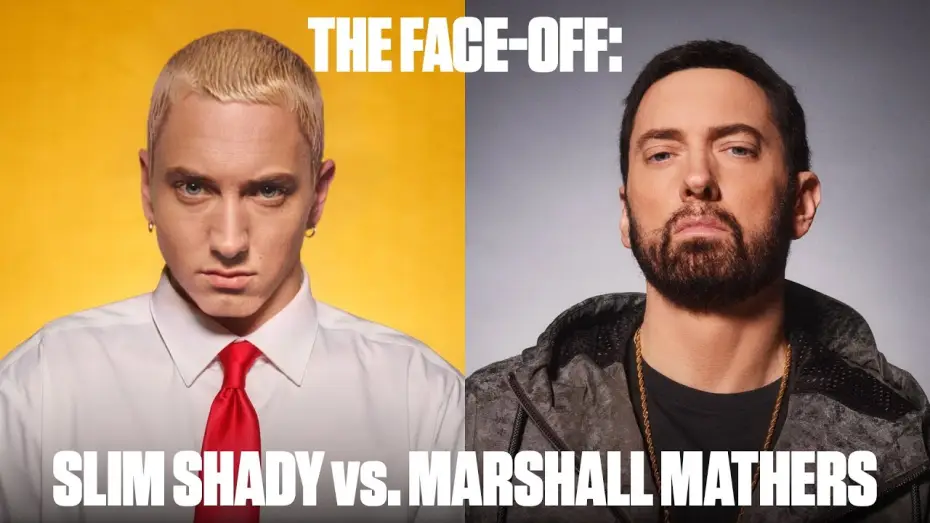 Video for the film Slim Shady vs. Marshall Mathers: THE FACE-OFF — Slim Shady vs. Marshall Mathers: THE FACE-OFF | Complex Cover
