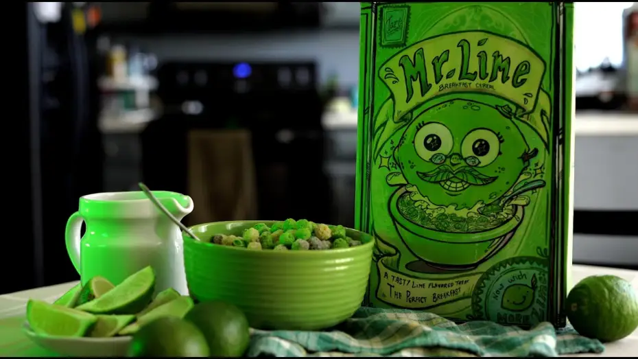 Video for the film Key Lime — Mr  Lime Cereal Commercial