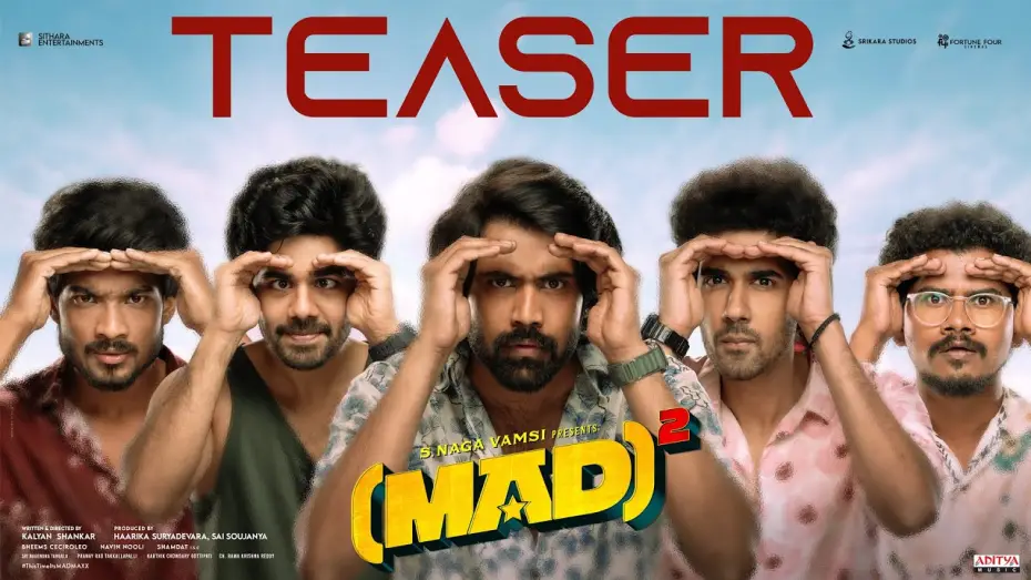 Video for the film (MAD)² — MAD Square - Official Teaser | Narne Nithiin, Sangeeth Shobhan, Ram Nitin | Kalyan Shankar