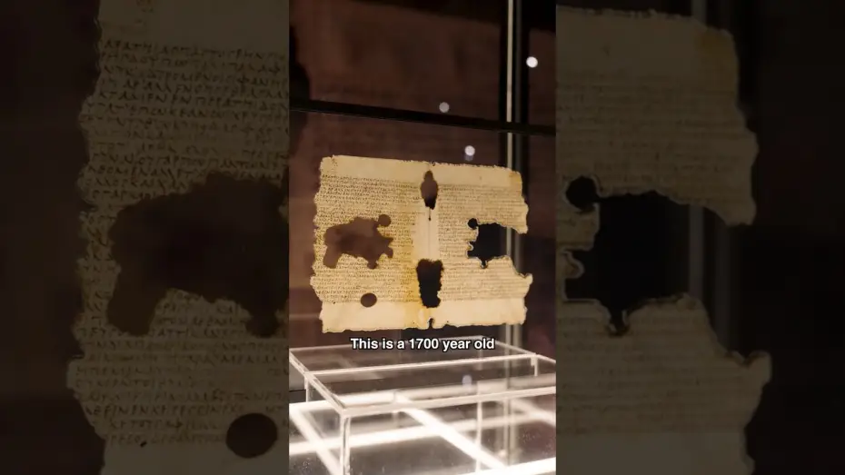 Video for the film The Odyssey — The Odyssey cast with the oldest known book copy of Homer’s epic in existence