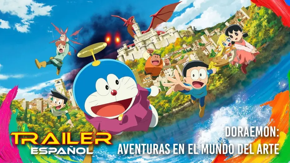 Video for the film Doraemon the Movie: Nobita's Art World Tales — Doraemon: Aventuras en el mundo del arte - Tráiler español