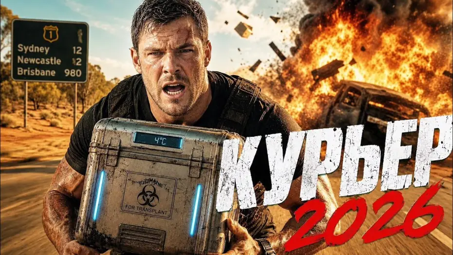 Video for the film Runner — КУРЬЕР (2026) — Алан Ричсон и Оуэн Уилсон