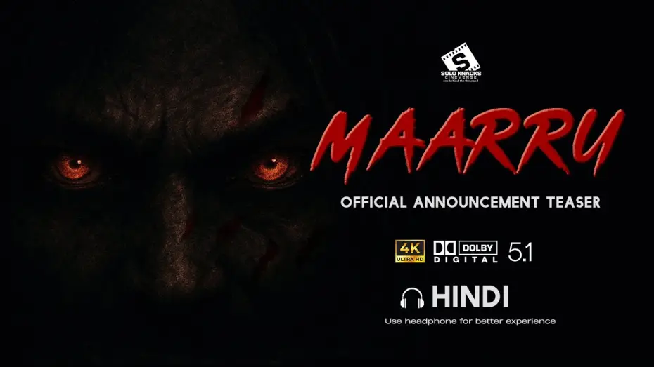 Video for the film MAARRU — MAARRU – Official Announcement Teaser | Harsh Gogi | New Bollywood Jungle Thriller | Dolby 5.1