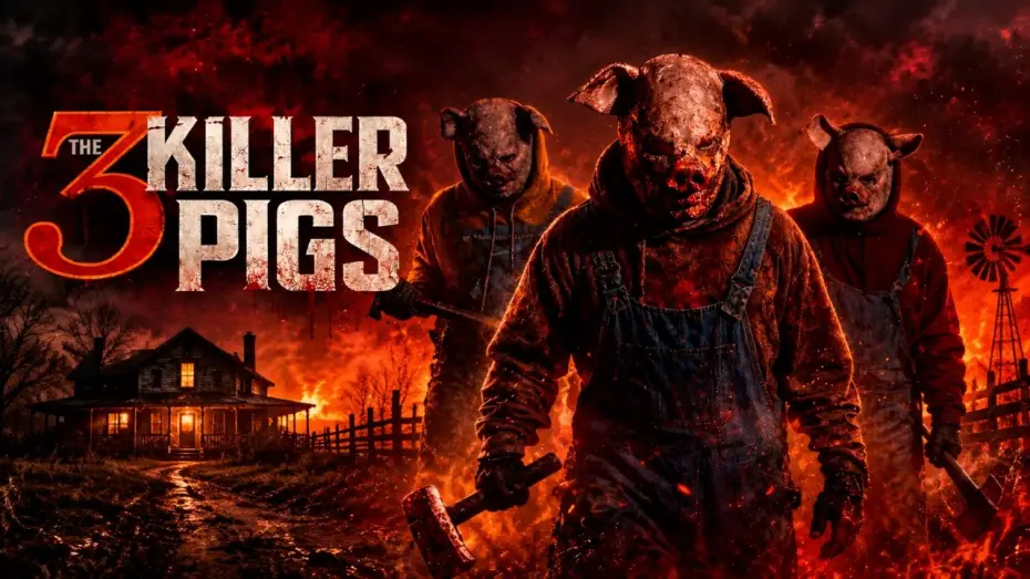 Video for the film The 3 Killer Pigs — The 3 Killer Pigs | Official Trailer | Horror Brains