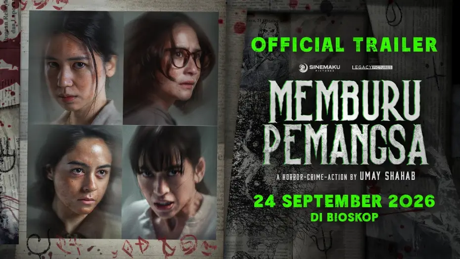 Video for the film Memburu Pemangsa — OFFICIAL TRAILER FOR THE FILM HUNTING THE PREDATOR | SEPTEMBER 24, 2026 IN THEATERS