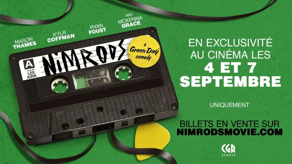 Video for the film Nimrods — Bande-annonce | Nimrods: A Green Day Comedy, les 4 et 7 septembre 2026 au cinéma