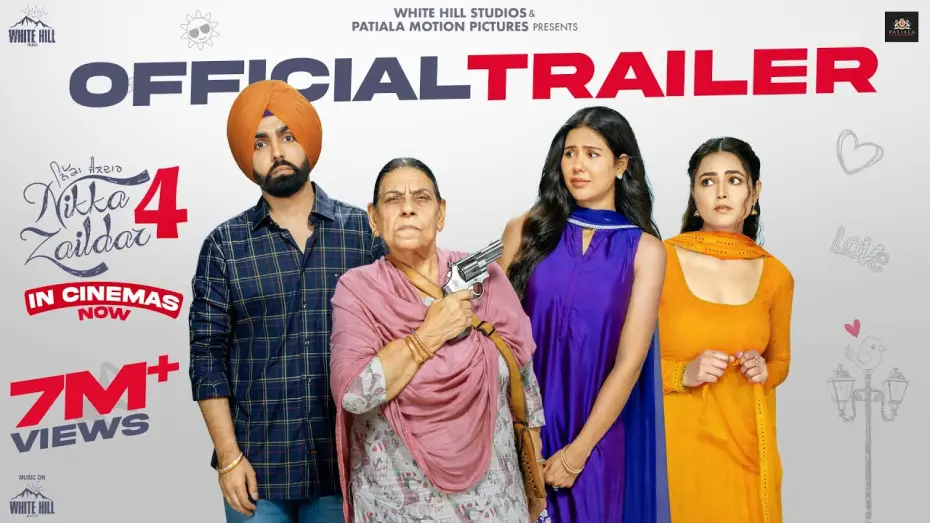 Video for the film Nikka Zaildar 4 — Nikka Zaildar 4 : Full Trailer | Ammy Virk | Sonam Bajwa | Sonia Kour | New Punjabi Movie 2025