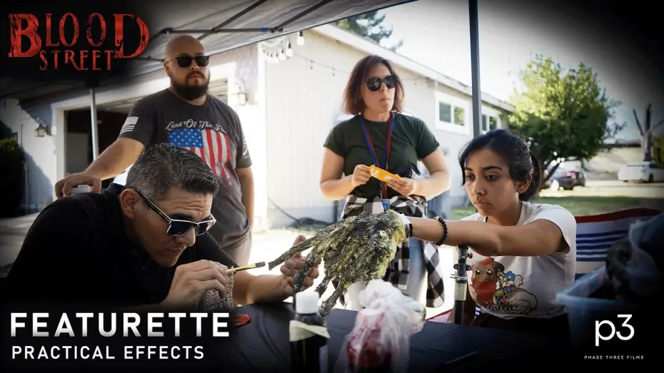 Video for the film BLOOD STREET — "Behind-the-Scenes of Blood Street Practical Effects Featurette"