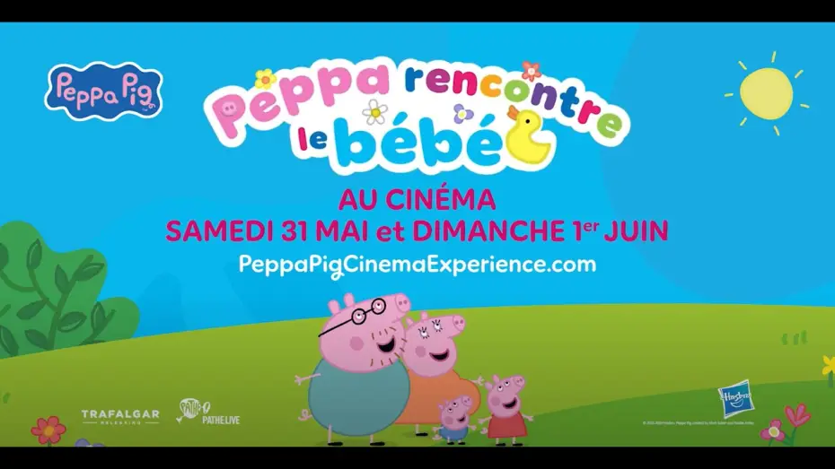 Video for the film Peppa Meets the Baby Cinema Experience — PEPPA PIG RENCONTRE LE BÉBÉ AU CINÉMA | Bande-annonce
