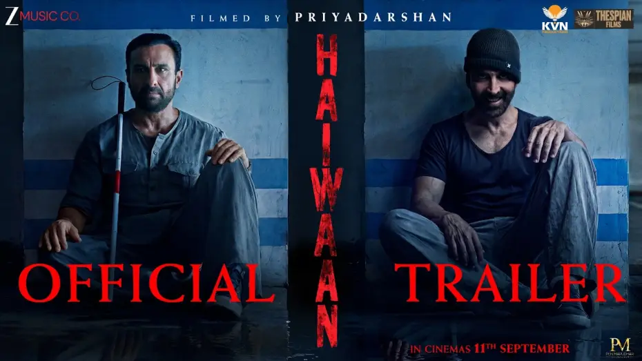 Video for the film Haiwaan — Haiwaan - Official Trailer | Akshay Kumar, Saif Ali Khan, Boman, Shriya, Saiyami | Priyadarshan